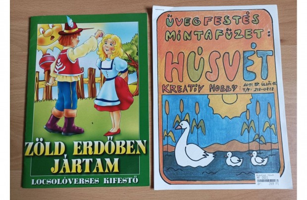 Húsvéti kifestő és üvegfestés mintafüzet