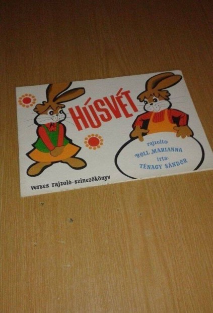 Húsvéti verses-rajzolós színezőkönyv, gyerek színező füzet