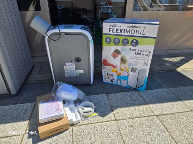 Hűtő fűtő 3,5 kW Mobil klíma Fisher, kültéren is elhelyezhető