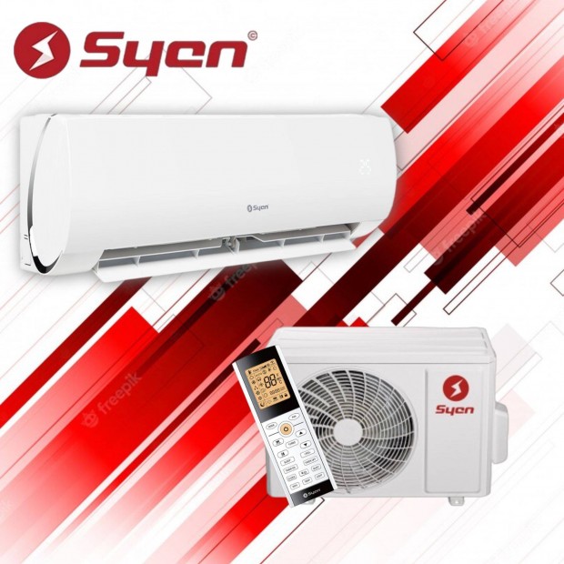 Hűtő-fűtő klíma Syen Muse 3,5 kW fűtésre optimalizált 3+2 év garancia