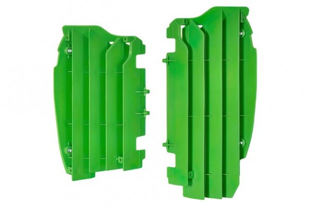 Hűtőrácsok Polisport zöld Kawasaki KXF 450 2012-2015