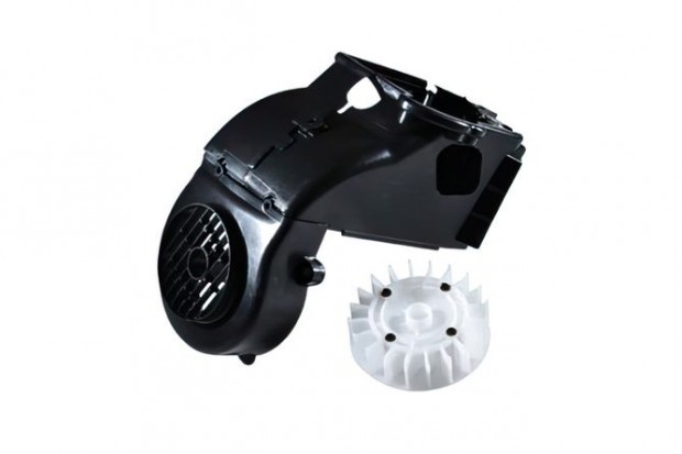 Hűtőventilátor + burkolat készlet kínai robogókhoz 50cc 139QMB
