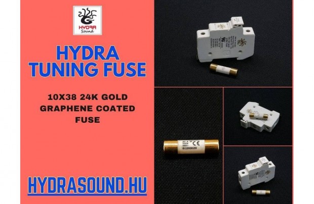 Hydra Fuse Gold Graphene H.R.C biztostk szett 10x38mm 16A