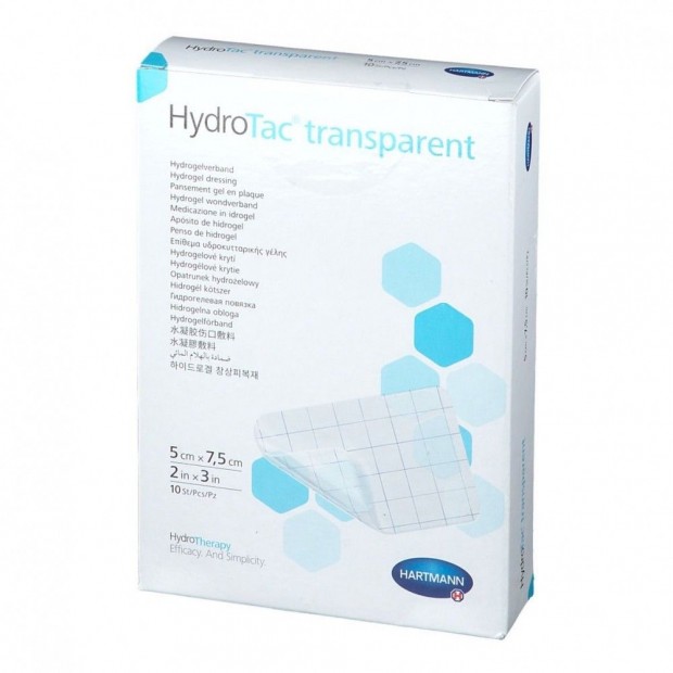 Hydrotac Transparent steril ktszer 5x7,5 cm 10x