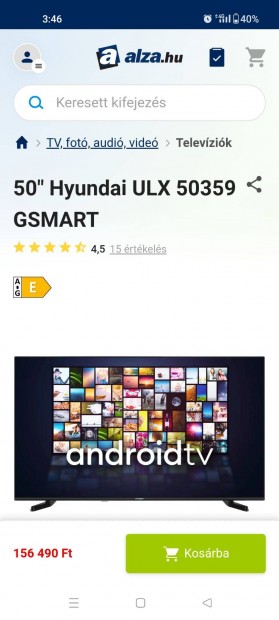 Hyndai 50 es,Uhd-4k smart okos TV elad