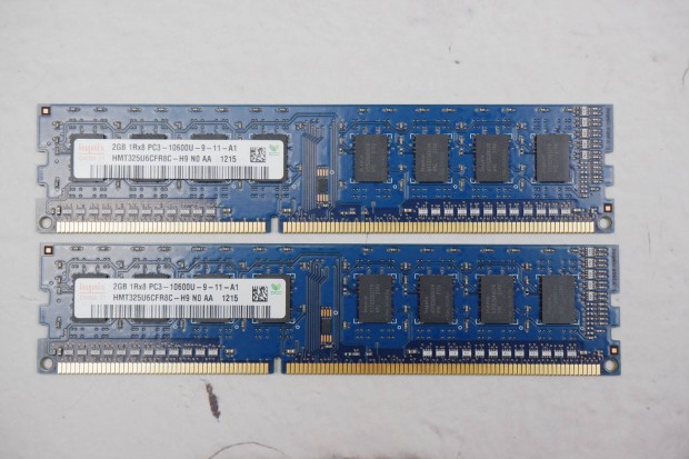 Hynix 4GB /2X2GB/ DDR3 1333MHz RAM memria asztali gpbe HMT325U6CFR8C