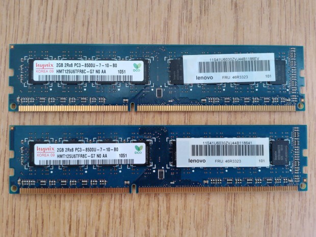 Hynix 4GB (2x2GB) DDR3 1066MHz cl7 memria, PC-RAM pr