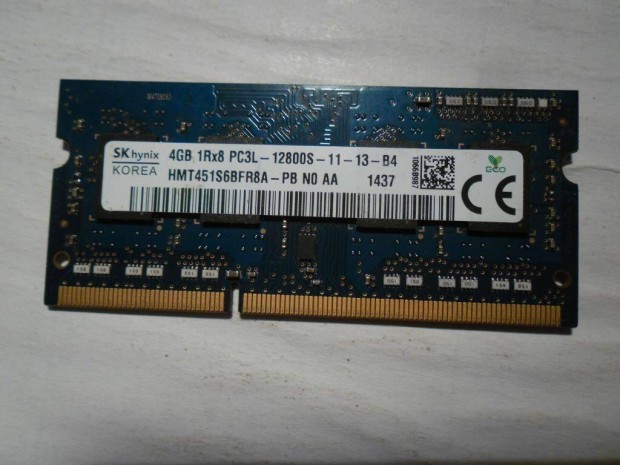 Hynix 4gb. DDR3 PC3L-12800s laptop ram