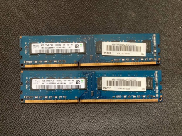 Hynix 8GB (2x4GB) DDR3 PC3-12800U (DDR3-1600) RAM memria