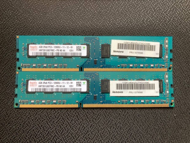 Hynix 8GB (2x4GB) DDR3 PC3-12800U (DDR3-1600) RAM memria