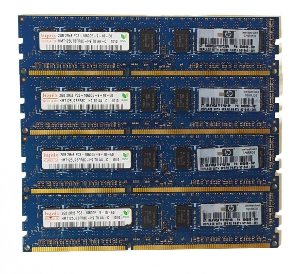 Hynix 8GB (4x2GB) DDR3 1333MHz cl9 ECC memória