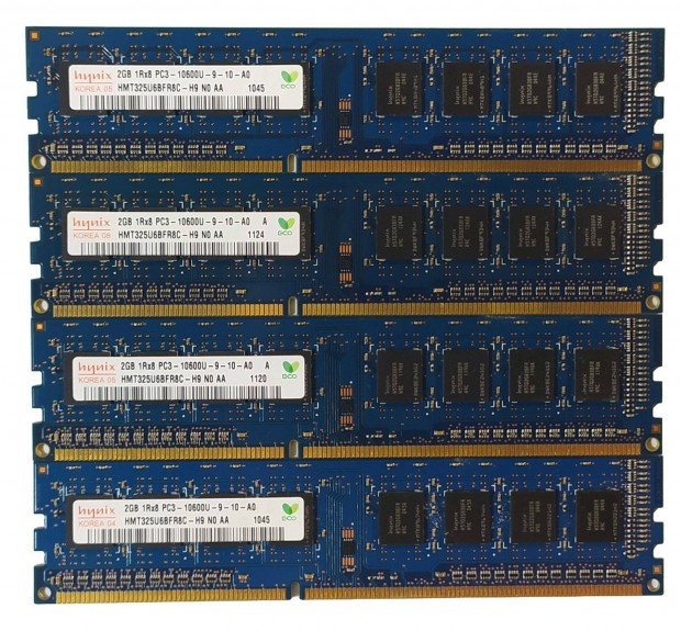 Hynix 8GB (4x2GB) DDR3 1333MHz cl9 memria