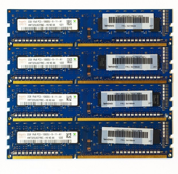 Hynix 8GB (4x2GB) DDR3 1333MHz cl9 memria