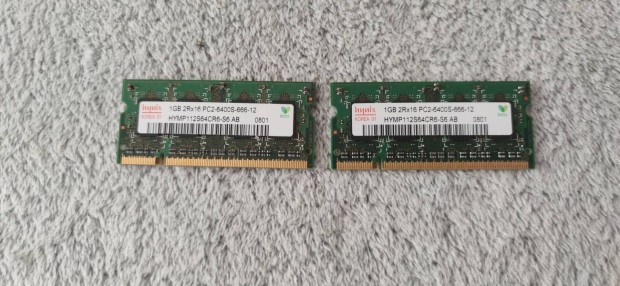 Hynix Apple Mac Memory DDR2 RAM modulok 2GB 2 x 1GB Macbook