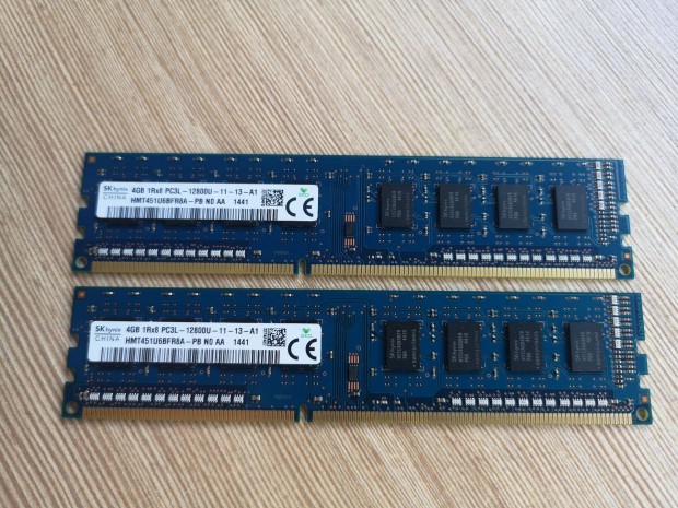 Hynix DDR 3-as 12800 1600mhz PC ram 4gb modulok eladak