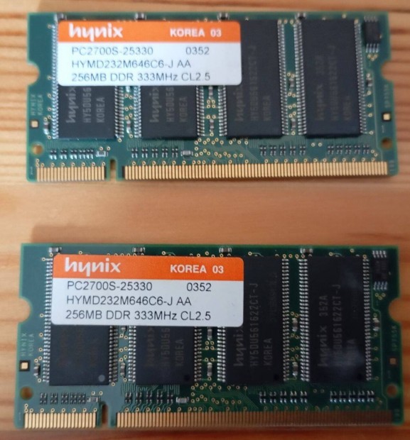 Hynix DDR RAM 256MB 333 MHz PC2700S-25330 laptop notebook memria