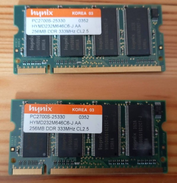 Hynix DDR RAM 256MB 333 MHz PC2700S-25330 laptop notebook memria