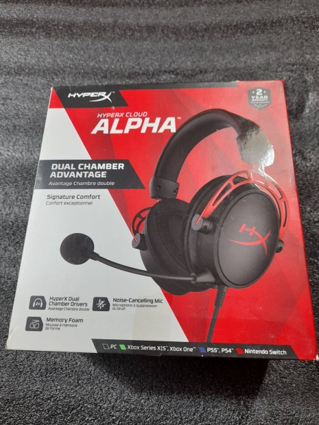 Hyperx Cloud Alpha Fejhallgat (Vezetkes)