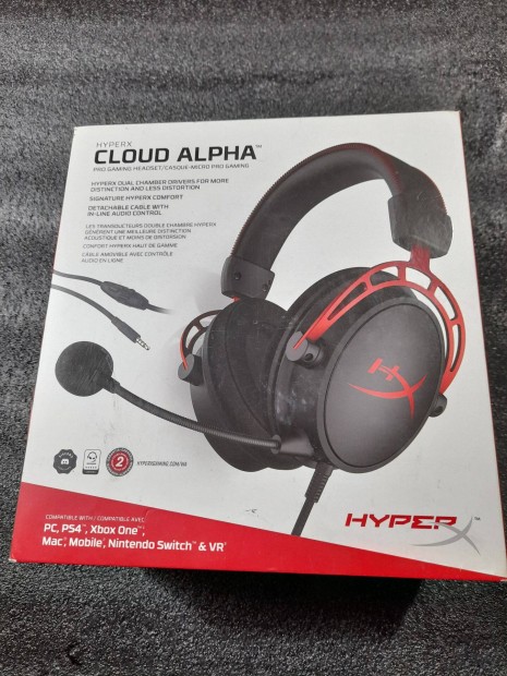 Hyperx Cloud Alpha Red Fejhallgat (Vezetkes)