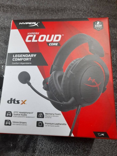 Hyperx Cloud Core Fejhallgat (Vezetkes) Eladva