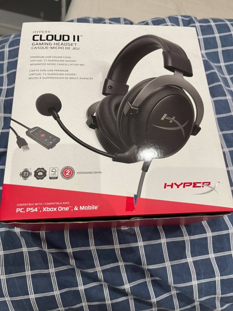 Hyperx Cloud II fejhallgat, gaming headset