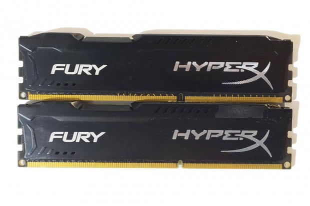 Hyperx Fury Black 8GB (2x4GB) DDR3 1600MHz cl10 memria