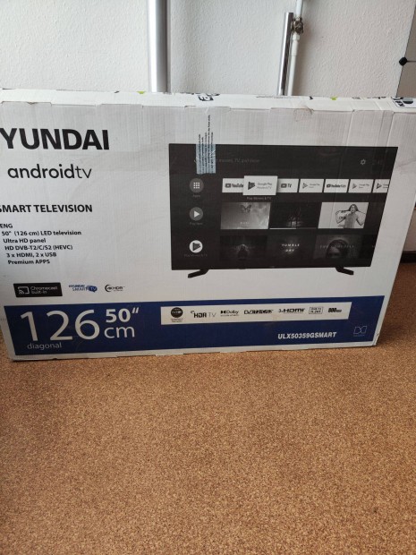 Hyundai 4K-UHD Smart TV 50/126cm j,elad