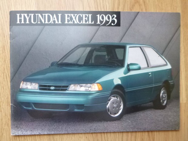 Hyundai Excel prospektus - 1993, angol nyelv