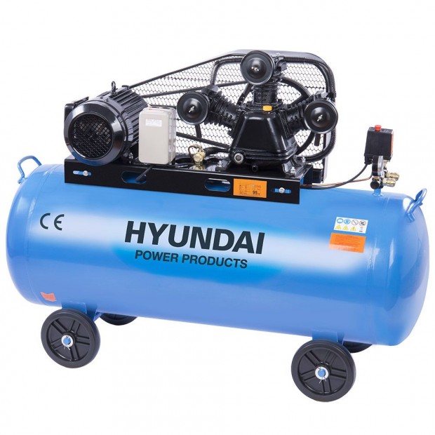 Hyundai HYD-100L/V3 240V/3000W 100 literes 3 hengeres 10bar olajos kom