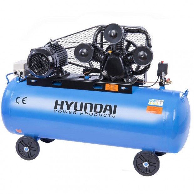 Hyundai HYD-300LV/3 380V/7500W 300 literes 3 hengeres 10bar olajos kom