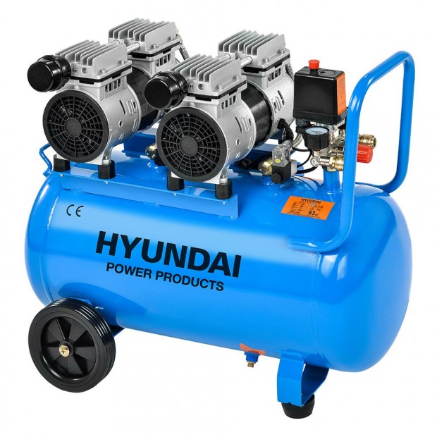 Hyundai HYD-50F 50 literes 8 Bar olajmentes, csendes kompresszor