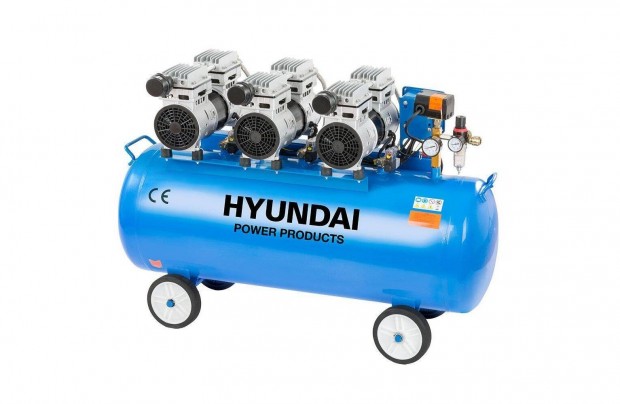 Hyundai Hyd-100F Csendes olajmentes kompresszor, 8 bar