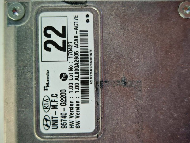 Hyundai Ioniq (AE) Electric sz�lv�d� kamera (haszn�lt) 95740-G2200