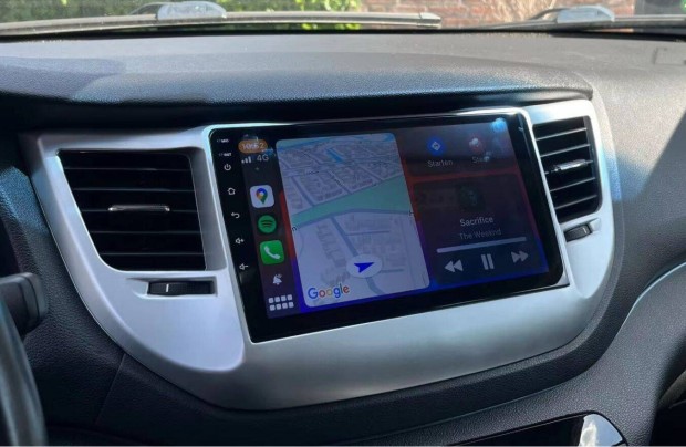 Hyundai Tucson IX35 Android Kijelző Multimédia Navigáció Rádió Carplay