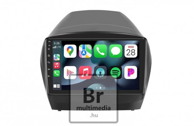 Hyundai Tucson IX35 Android Kijelző Multimédia Navigáció Rádió Carplay