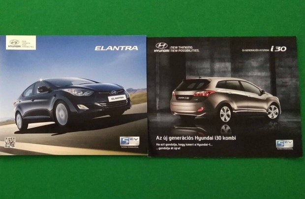 Hyundai aut prospektus 2 darab Elantra i30 elad darabron