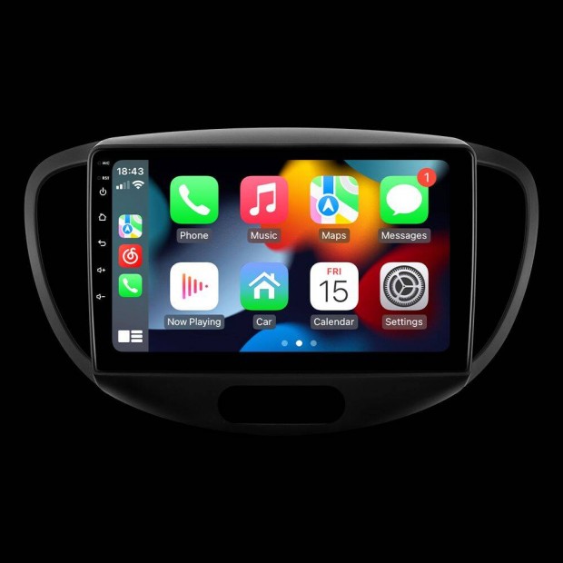 Hyundai i10 9" Multimdia fejegysg - Android 12. Carplay, 8-MAG/4GB