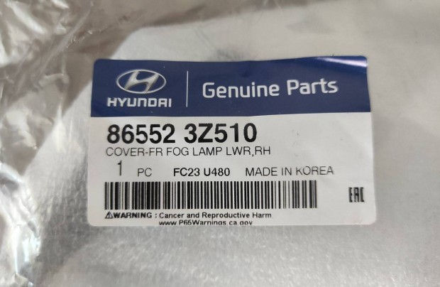 Hyundai i40 kdlmpa takar jobb - 86552-3Z510 Gyri, j, Bontatlan!
