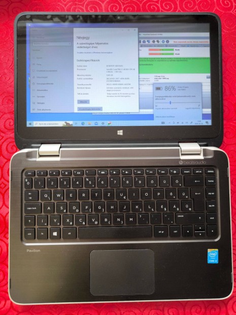 I3-as HP X360 Tablet-notebook 13-a100nh 360 fokban htra hajthat