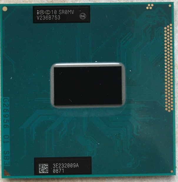I5-3360M laptop processzor (2,8-3,5 GHz, 2 mag/4 szál)