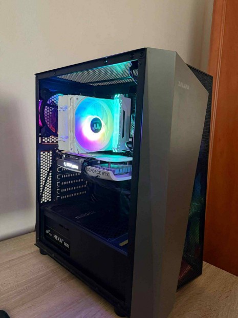 I5 + Rtx 4060 Gamer PC RGB ház Friss Win11