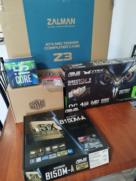 I5 processzor asus Gtx 970 vga 16GB RAM komplett pc