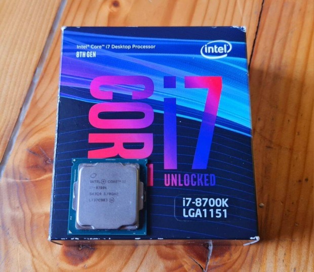 I7 8700K 4.7ghz processzor