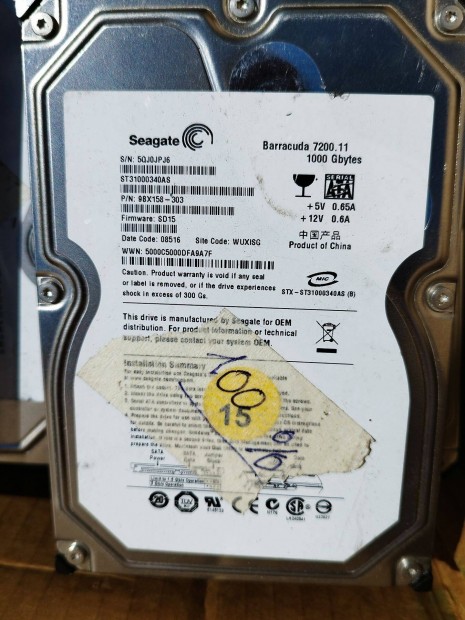 IBM 1Tb merevlemez, winchester, hdd - tesztelt