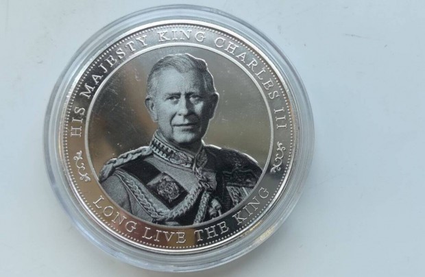 III. Károly emlékérme. Tükörveret. Átmérő 40 mm. Tokkal