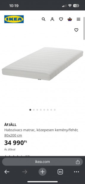 IKEA FJLL matrac 80x200 2db