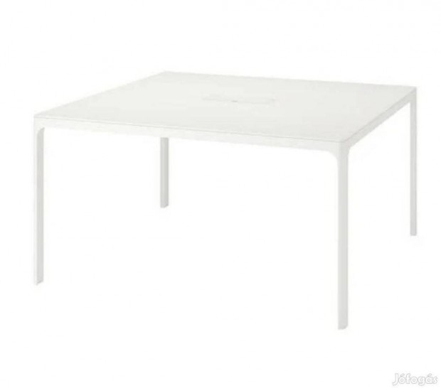 IKEA Bekan asztal 140x140 2db, fr lap+fekete lb/barna lap+fehr lb