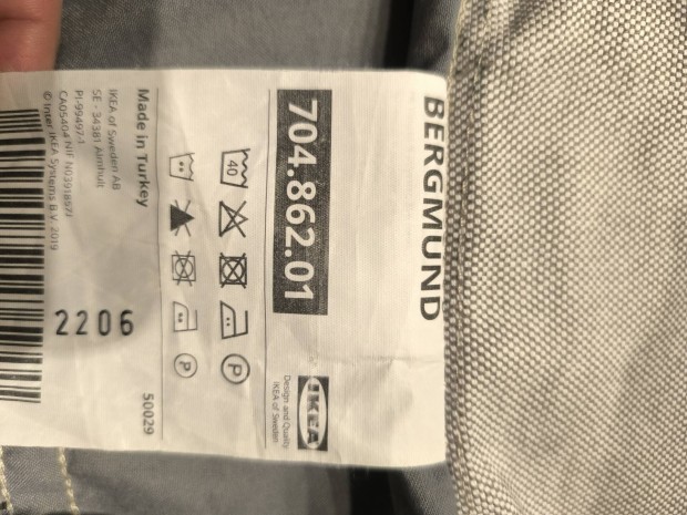 IKEA Bergmund Orrsta vilgosszrke szkhuzat 6db