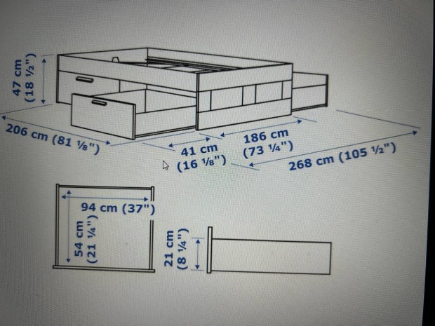 IKEA Brimnes 180x200 - gyrccsal