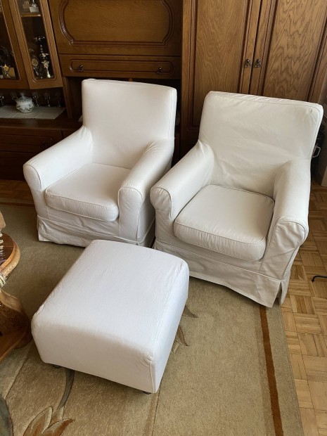 IKEA Ektorp fotelek és lábtartó